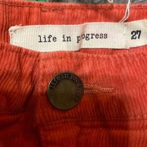 Life In Progress Corduroy Shorts Sz 27 📦R2